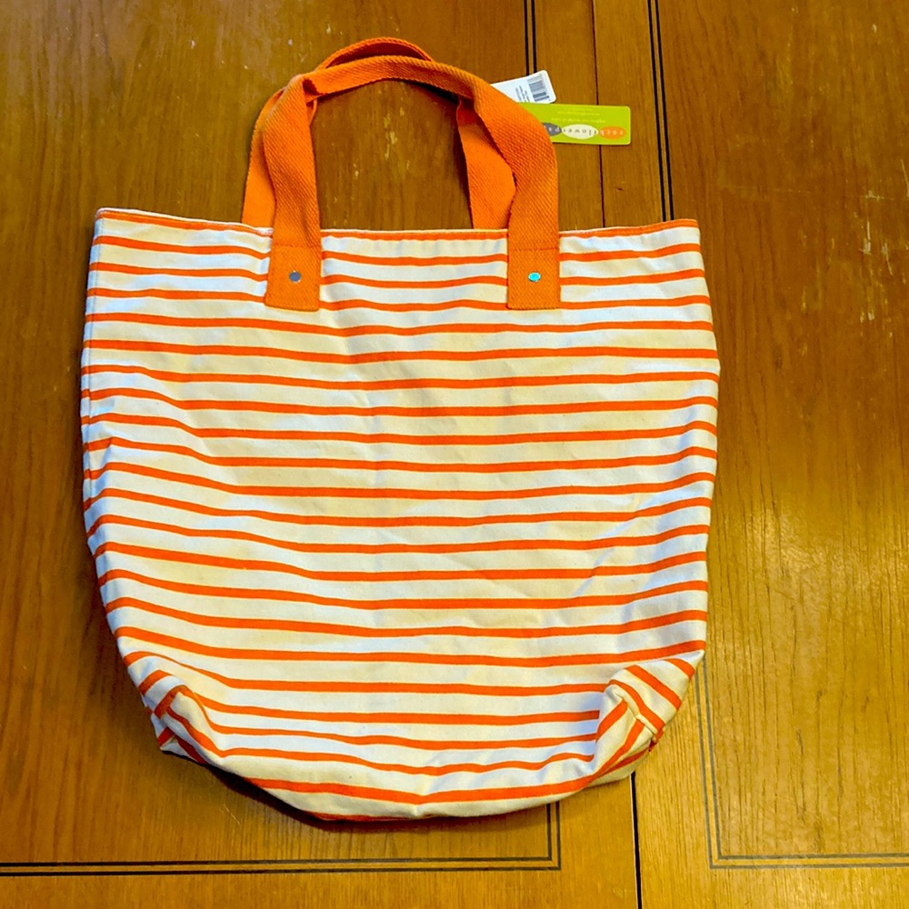 Reversible Rock Flower Paper Canvas Tote Bag